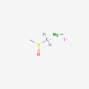 molecular formula C2H5IMgOS B15455671 Magnesium iodide (methanesulfinyl)methanide (1/1/1) CAS No. 61810-57-9