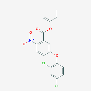 molecular formula C17H13Cl2NO5 B15455673 But-1-en-2-yl 5-(2,4-dichlorophenoxy)-2-nitrobenzoate CAS No. 62214-16-8