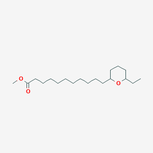 molecular formula C19H36O3 B15456039 Methyl 11-(6-ethyloxan-2-YL)undecanoate CAS No. 62136-75-8