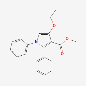 molecular formula C20H19NO3 B15456129 Methyl 4-ethoxy-1,2-diphenyl-1H-pyrrole-3-carboxylate CAS No. 62100-91-8