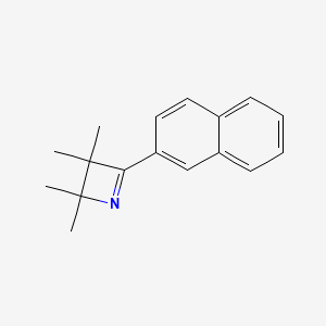 molecular formula C17H19N B15456157 Azete, 2,3-dihydro-2,2,3,3-tetramethyl-4-(2-naphthalenyl)- CAS No. 61838-80-0