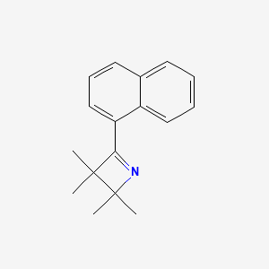 molecular formula C17H19N B15456286 Azete, 2,3-dihydro-2,2,3,3-tetramethyl-4-(1-naphthalenyl)- CAS No. 61838-75-3