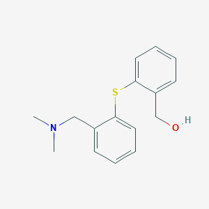 molecular formula C16H19NOS B15456452 Benzenemethanol, 2-[[2-[(dimethylamino)methyl]phenyl]thio]- CAS No. 62220-57-9