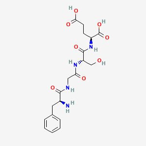 molecular formula C19H26N4O8 B15456591 L-Phenylalanylglycyl-L-seryl-L-glutamic acid CAS No. 61756-31-8