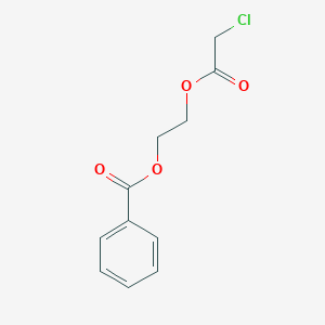 molecular formula C11H11ClO4 B15456721 Acetic acid, chloro-, 2-(benzoyloxy)ethyl ester CAS No. 62254-50-6