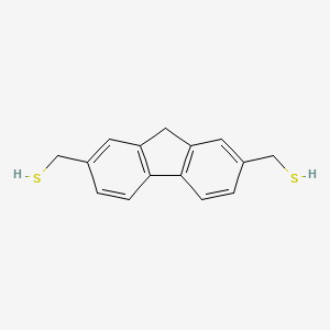 molecular formula C15H14S2 B15456746 9H-Fluorene-2,7-dimethanethiol CAS No. 61765-36-4