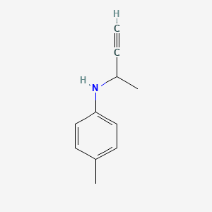 molecular formula C11H13N B15456776 Benzenamine, 4-methyl-N-(1-methyl-2-propynyl)- CAS No. 61854-00-0