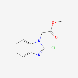 molecular formula C10H9ClN2O2 B15456810 Methyl (2-chloro-1H-benzimidazol-1-yl)acetate CAS No. 61654-14-6