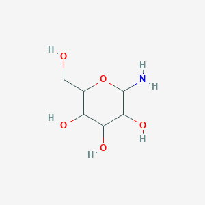 molecular formula C₆H₁₃NO₅ B015457 (2R,3R,4S,5R,6R)-2-Amino-6-(hydroxymethyl)tetrahydro-2H-pyran-3,4,5-triol CAS No. 6318-23-6