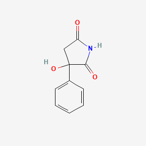 molecular formula C10H9NO3 B15457249 3-Hydroxy-3-phenylpyrrolidine-2,5-dione CAS No. 61837-64-7