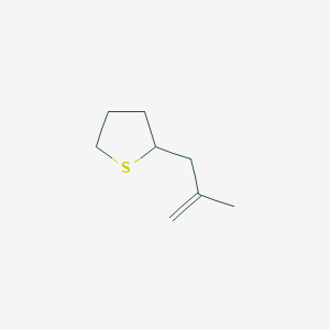 molecular formula C8H14S B15457647 Thiophene, tetrahydro-2-(2-methyl-2-propenyl)- CAS No. 62162-05-4