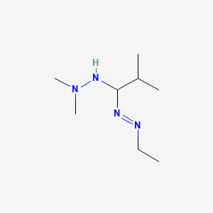 molecular formula C8H20N4 B15457665 Diazene, [1-(2,2-dimethylhydrazino)-2-methylpropyl]ethyl- CAS No. 61940-94-1