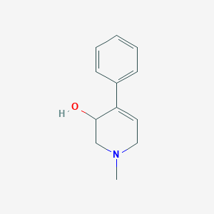 molecular formula C12H15NO B154577 1-Methyl-4-phenyl-1,2,3,6-tetrahydro-3-pyridinol CAS No. 1891-24-3
