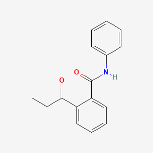 molecular formula C16H15NO2 B15457890 N-Phenyl-2-propanoylbenzamide CAS No. 61658-93-3