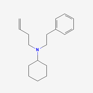 molecular formula C18H27N B15458293 N-(But-3-EN-1-YL)-N-(2-phenylethyl)cyclohexanamine CAS No. 61907-92-4