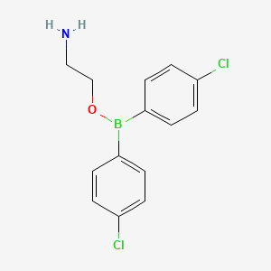 molecular formula C14H14BCl2NO B15458470 Borinic acid, bis(4-chlorophenyl)-, 2-aminoethyl ester CAS No. 61733-90-2