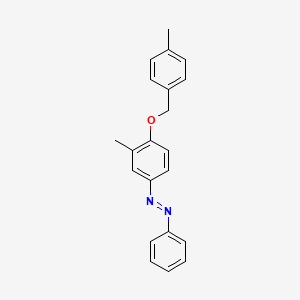 molecular formula C21H20N2O B15458561 Diazene, [3-methyl-4-[(4-methylphenyl)methoxy]phenyl]phenyl- CAS No. 61706-19-2