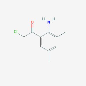 molecular formula C10H12ClNO B15458696 Ethanone, 1-(2-amino-3,5-dimethylphenyl)-2-chloro- CAS No. 61871-83-8