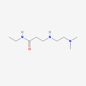 molecular formula C9H21N3O B15458899 Propanamide, 3-[[2-(dimethylamino)ethyl]amino]-N-ethyl- CAS No. 61322-02-9