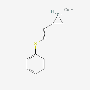 molecular formula C11H11CuS B15459334 copper(1+);2-cyclopropylethenylsulfanylbenzene CAS No. 61782-61-4