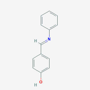 molecular formula C13H11NO B154604 Phenol, 4-[(phenylimino)methyl]- CAS No. 1689-73-2