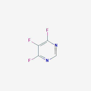 molecular formula C4HF3N2 B154606 4,5,6-Trifluoropyrimidine CAS No. 17573-78-3