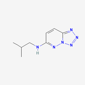 molecular formula C8H12N6 B15460623 Tetrazolo[1,5-b]pyridazin-6-amine, N-(2-methylpropyl)- CAS No. 61330-24-3