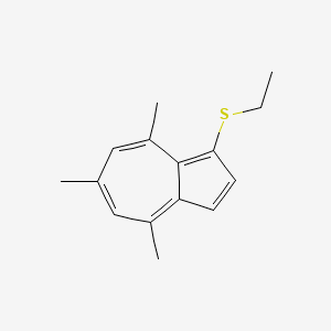 molecular formula C15H18S B15460812 Azulene, 1-(ethylthio)-4,6,8-trimethyl- CAS No. 61484-63-7