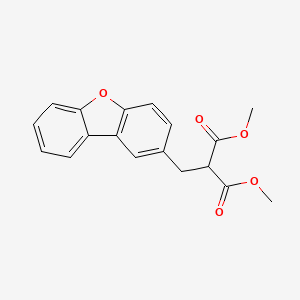 molecular formula C18H16O5 B15460858 Dimethyl [(dibenzo[b,d]furan-2-yl)methyl]propanedioate CAS No. 61484-82-0