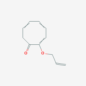 molecular formula C11H12O2 B15460873 2-[(Prop-2-en-1-yl)oxy]cycloocta-2,4,6-trien-1-one CAS No. 61173-50-0