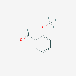 molecular formula C8H8O2 B154609 2-甲氧基-D3-苯甲醛 CAS No. 56248-49-8