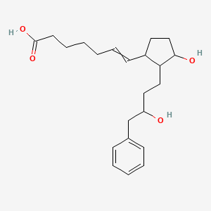 molecular formula C22H32O4 B15460962 7-[3-Hydroxy-2-(3-hydroxy-4-phenylbutyl)cyclopentyl]hept-6-enoic acid CAS No. 61451-58-9