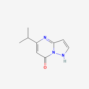 molecular formula C9H11N3O B15461109 5-(Propan-2-yl)pyrazolo[1,5-a]pyrimidin-7(1H)-one CAS No. 61226-77-5