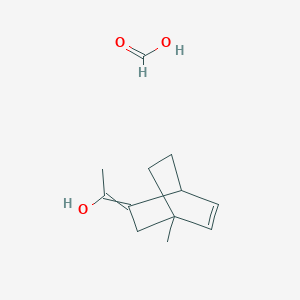 molecular formula C12H18O3 B15461183 Formic acid;1-(4-methyl-2-bicyclo[2.2.2]oct-5-enylidene)ethanol CAS No. 61484-08-0