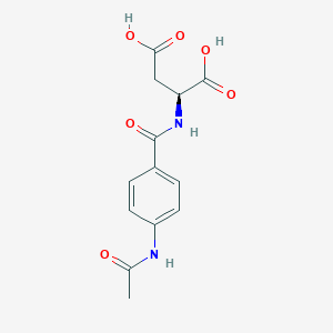 molecular formula C13H14N2O6 B15461201 N-(4-Acetamidobenzoyl)-L-aspartic acid CAS No. 61137-28-8