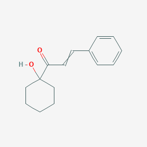 molecular formula C15H18O2 B15461318 2-Propen-1-one, 1-(1-hydroxycyclohexyl)-3-phenyl- CAS No. 61541-23-9