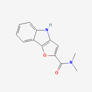 molecular formula C13H12N2O2 B15461346 N,N-Dimethyl-4H-furo[3,2-B]indole-2-carboxamide CAS No. 61088-31-1