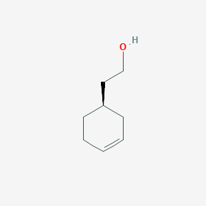 molecular formula C8H14O B15461422 2-[(1R)-Cyclohex-3-en-1-yl]ethan-1-ol CAS No. 61362-43-4