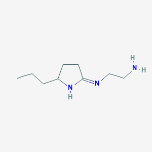 molecular formula C9H19N3 B15461541 N~1~-(2-Propyl-3,4-dihydro-2H-pyrrol-5-yl)ethane-1,2-diamine CAS No. 61309-05-5