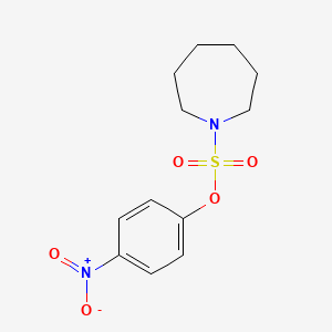 molecular formula C12H16N2O5S B15461612 4-Nitrophenyl azepane-1-sulfonate CAS No. 61580-58-3
