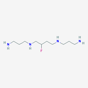 molecular formula C10H25FN4 B15461681 N~1~,N~4~-Bis(3-aminopropyl)-2-fluorobutane-1,4-diamine CAS No. 61591-87-5