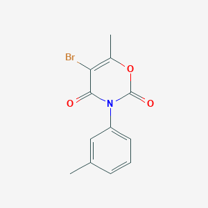 molecular formula C12H10BrNO3 B15461748 2H-1,3-Oxazine-2,4(3H)-dione, 5-bromo-6-methyl-3-(3-methylphenyl)- CAS No. 61387-01-7