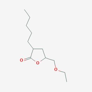 molecular formula C12H22O3 B15461895 5-(Ethoxymethyl)-3-pentyloxolan-2-one CAS No. 61103-81-9