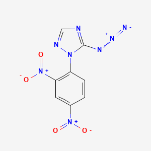 molecular formula C8H4N8O4 B15461924 5-Azido-1-(2,4-dinitrophenyl)-1H-1,2,4-triazole CAS No. 61469-75-8