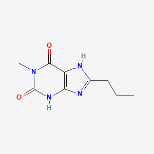 molecular formula C9H12N4O2 B15461931 1-Methyl-8-propyl-3,7-dihydropurine-2,6-dione CAS No. 61080-62-4