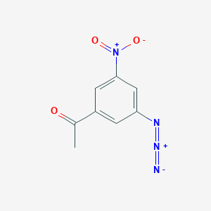 molecular formula C8H6N4O3 B15462077 1-(3-Azido-5-nitrophenyl)ethan-1-one CAS No. 61340-95-2