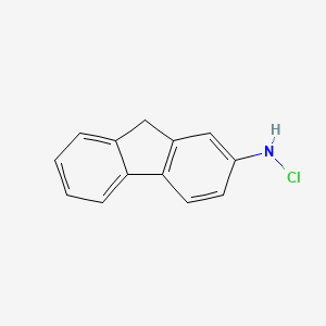molecular formula C13H10ClN B15462323 9H-Fluoren-2-amine, N-chloro- CAS No. 61064-66-2