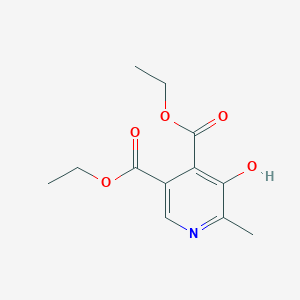 molecular formula C12H15NO5 B154624 Diethyl 5-hydroxy-6-methylpyridine-3,4-dicarboxylate CAS No. 2397-71-9