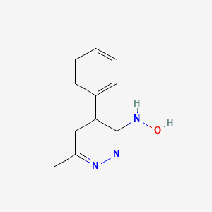 molecular formula C11H13N3O B15462563 3(2H)-Pyridazinone, 4,5-dihydro-6-methyl-4-phenyl-, oxime CAS No. 61514-10-1