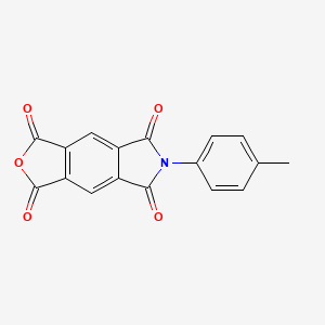 molecular formula C17H9NO5 B15462665 6-(4-Methylphenyl)-1H-furo[3,4-f]isoindole-1,3,5,7(6H)-tetrone CAS No. 61369-72-0